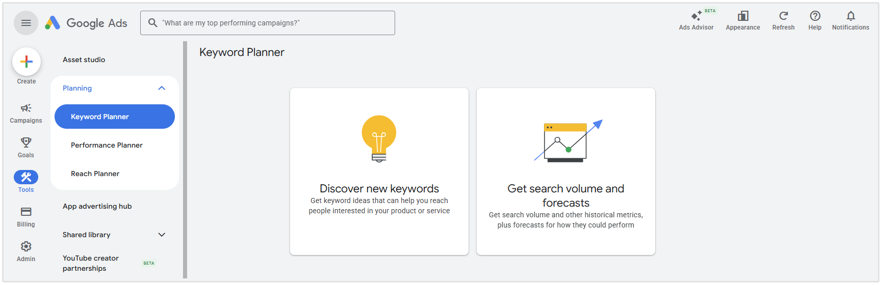 Google Keyword Planner